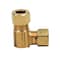 Thrifco Plumbing No. 65-C 3/8 Inch Lead-Free Brass Compression 90 Elbow 4401071 - alternate 2